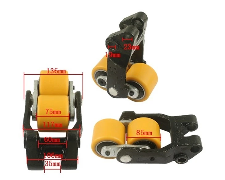 Forklift Wheels, Electric Parts 85*70/75-12 PU Load Roller Wheel For Toy. BT